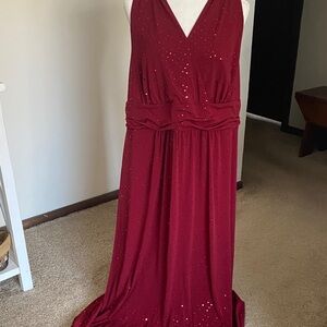 Maurices Red Maxi Dress with Sequins